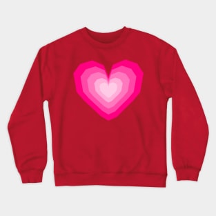 pink heart Crewneck Sweatshirt